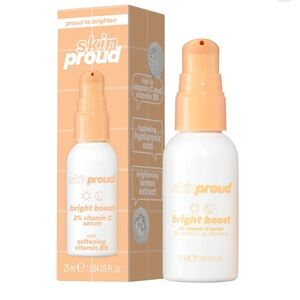 NWT Skin Proud Bright Boost, 2% Vitamin C, Facial Serum, 0.84 fl oz